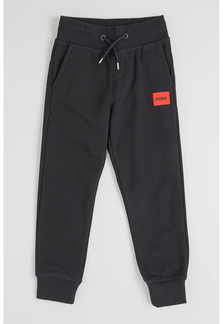 Pantaloni de trening cu talie ajustabila, Rosu/Negru