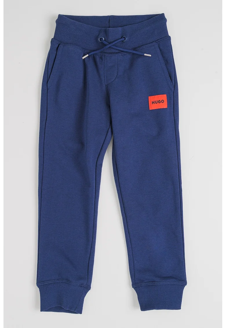 Pantaloni de trening cu talie ajustabila, Rosu/Bleumarin
