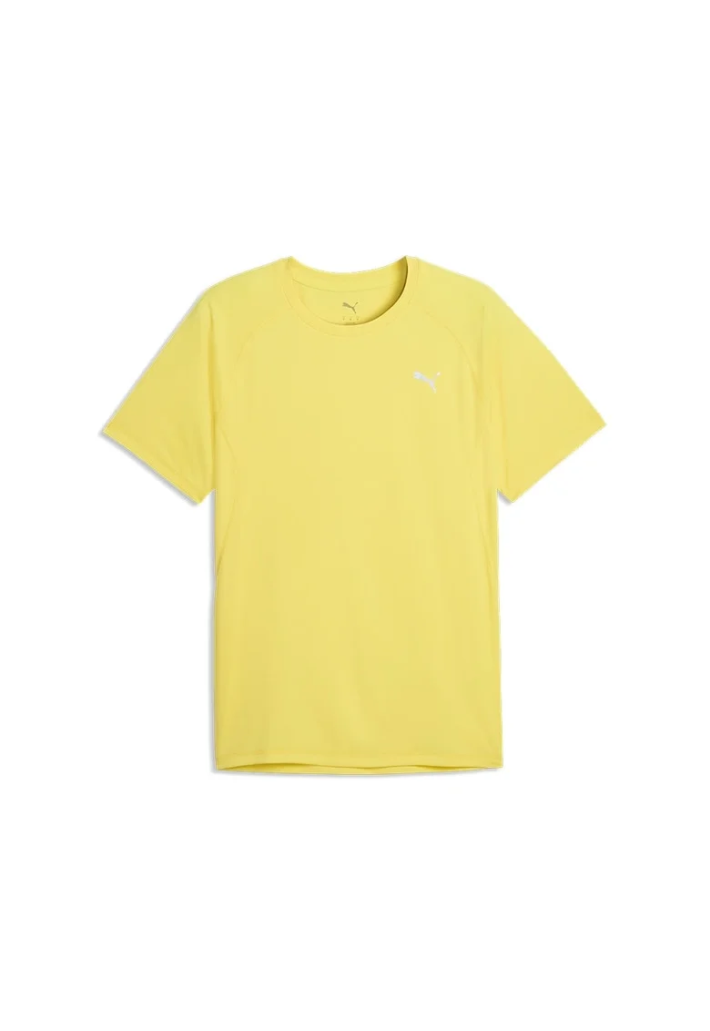 Tricou pentru alergat VELOCITY, Galben pai