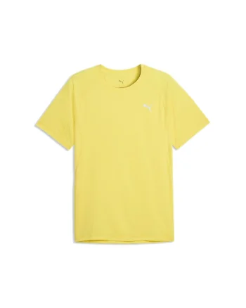 Tricou pentru alergat VELOCITY, Galben pai