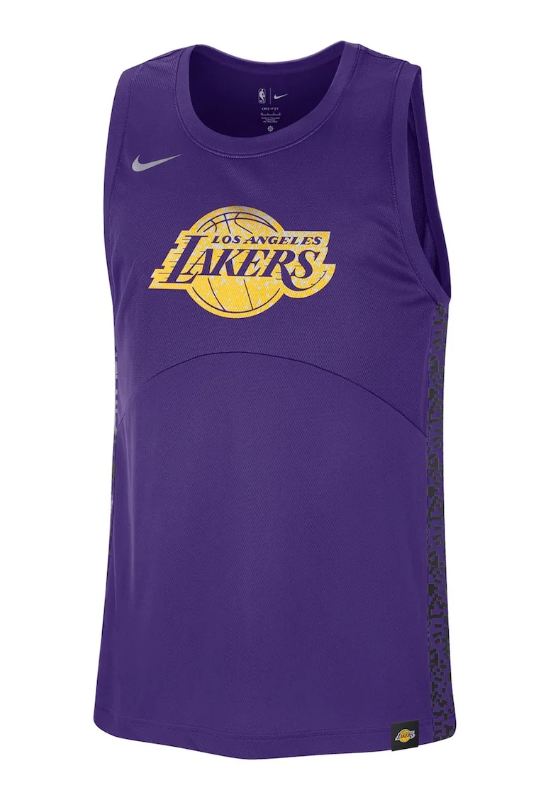 Top cu Dri-fit pentru baschet Lakers, Galben/Violet