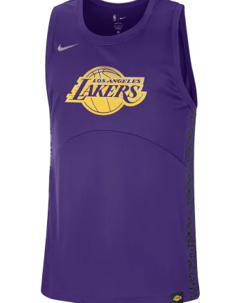 Top cu Dri-fit pentru baschet Lakers, Galben/Violet
