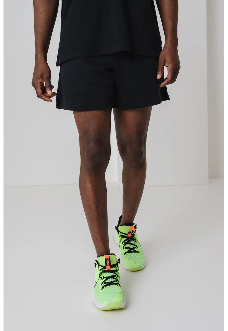 Pantaloni scurti cu tehnologie Dri-FIT, pentru fitness, Negru