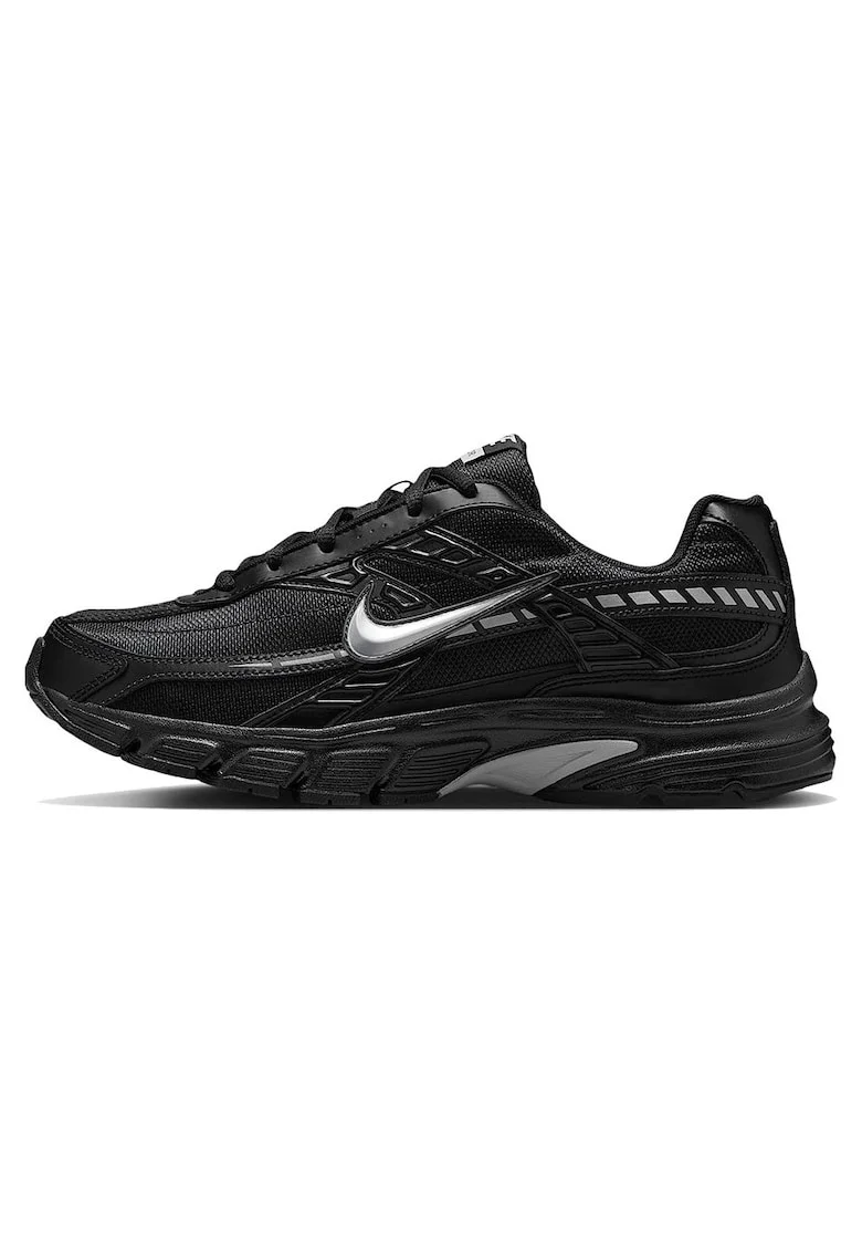 Pantofi sport Initiatior cu insertii din piele, Negru