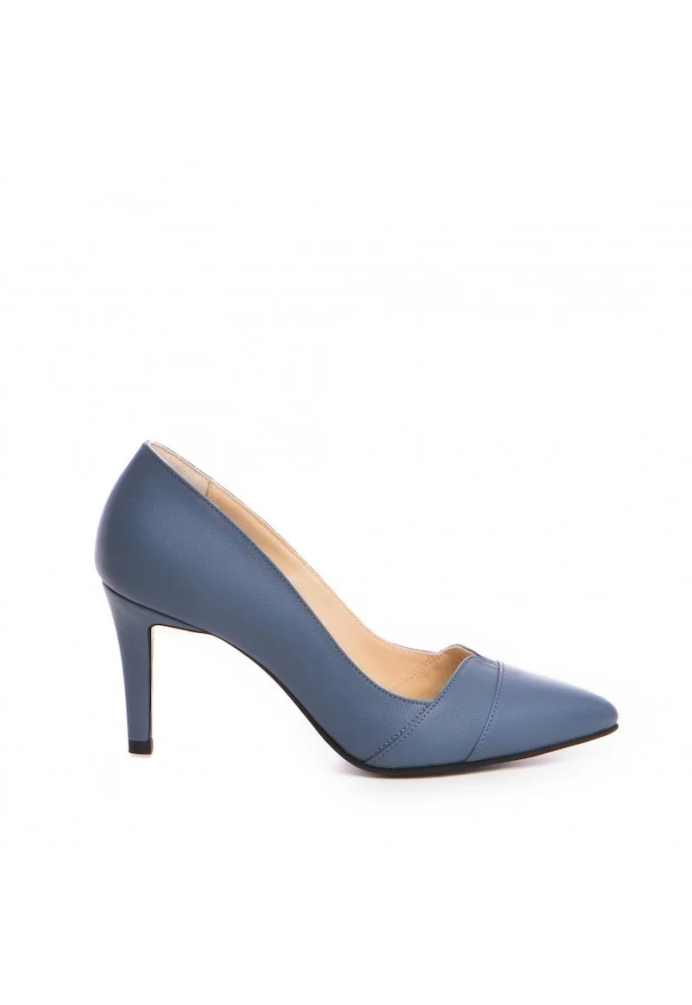 Pantofi stiletto piele naturala Blue Jeans Yuki