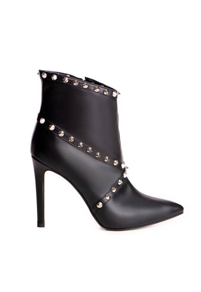 Botine Dama Piele Naturala Negru Calliope