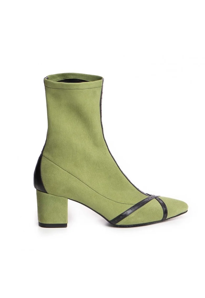 Ghete Dama Piele Naturala Verde Kylie