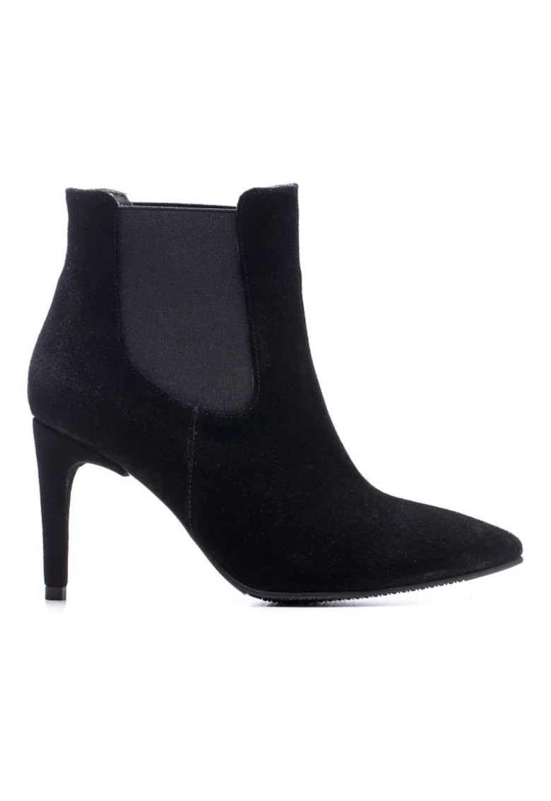 Botine dama All Day Negru Piele Naturala