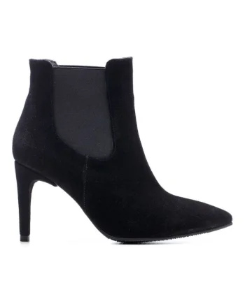Botine dama All Day Negru Piele Naturala