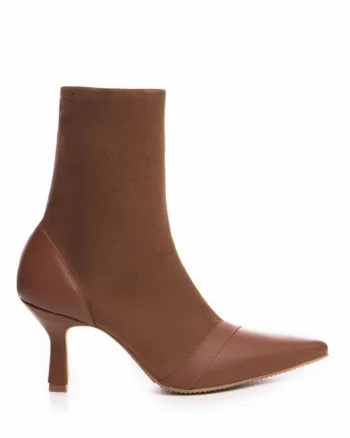 Botine Dama Piele Naturala Camel Catrina