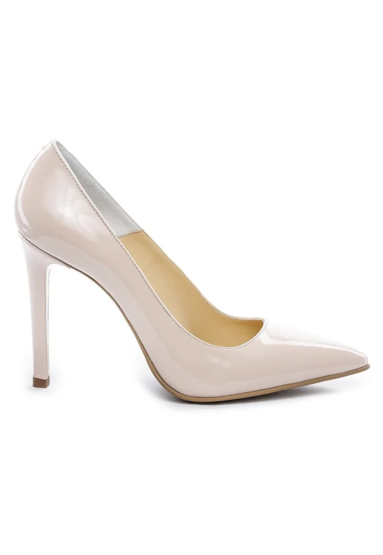 Pantofi stiletto piele naturala Nude Glow