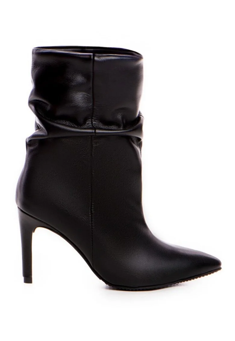 Botine dama Piele Naturala Negru Vera
