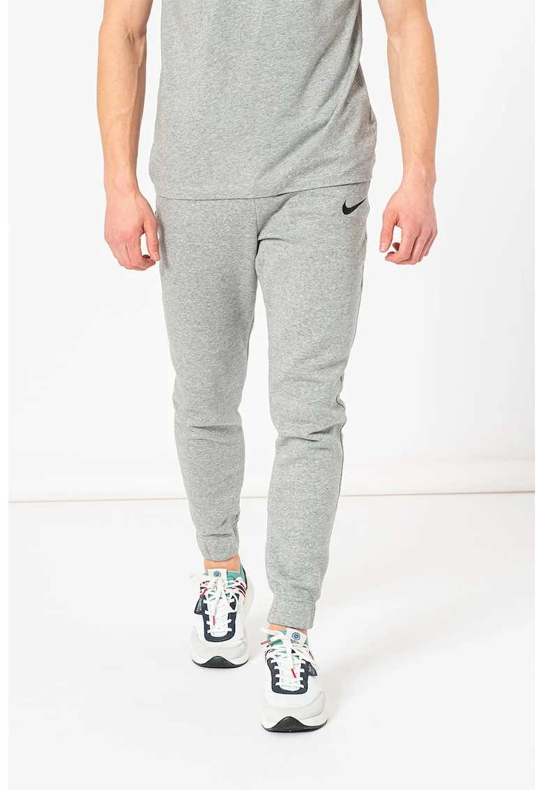 Pantaloni sport pentru barbai,  buzunare laterale, Negru/Gri melange