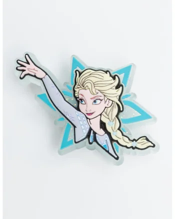 Talisman cu model Elsa Jibbitz, Albastru pastel/Galben pal
