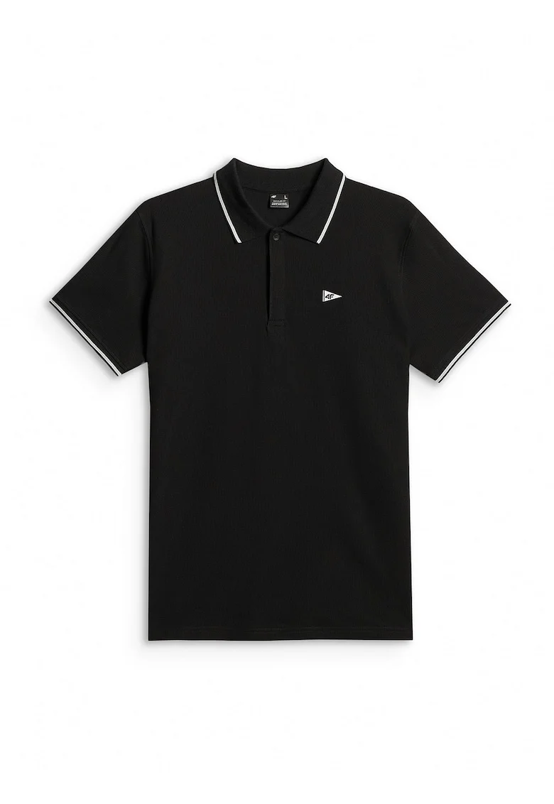 Tricou polo barbati  croiala clasica, negru, Negru