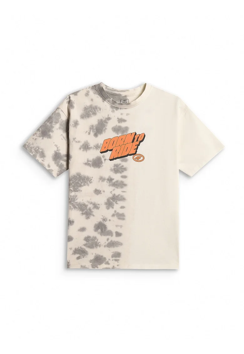 Tricou sport  baieti, croiala lejera, cu imprimeu, multicolor, bumbac