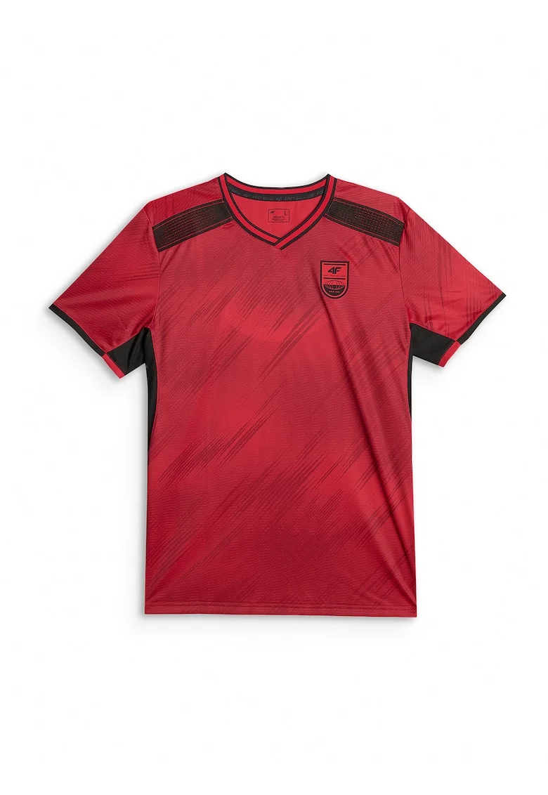Tricou sport barbati,  regular, uscare rapida, poliester, rosu