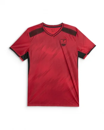 Tricou sport barbati,  regular, uscare rapida, poliester, rosu