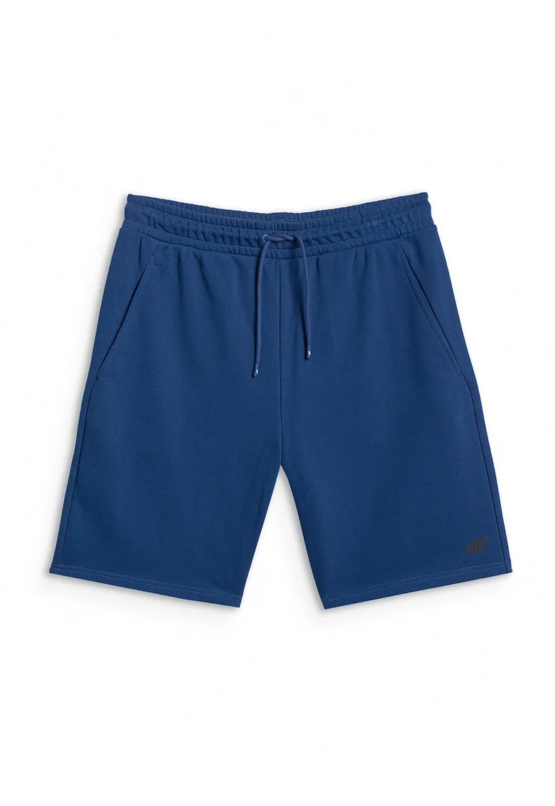 Pantaloni sport barbati  scurti, talie ajustabila, 2 buzunare, material usor, albastru