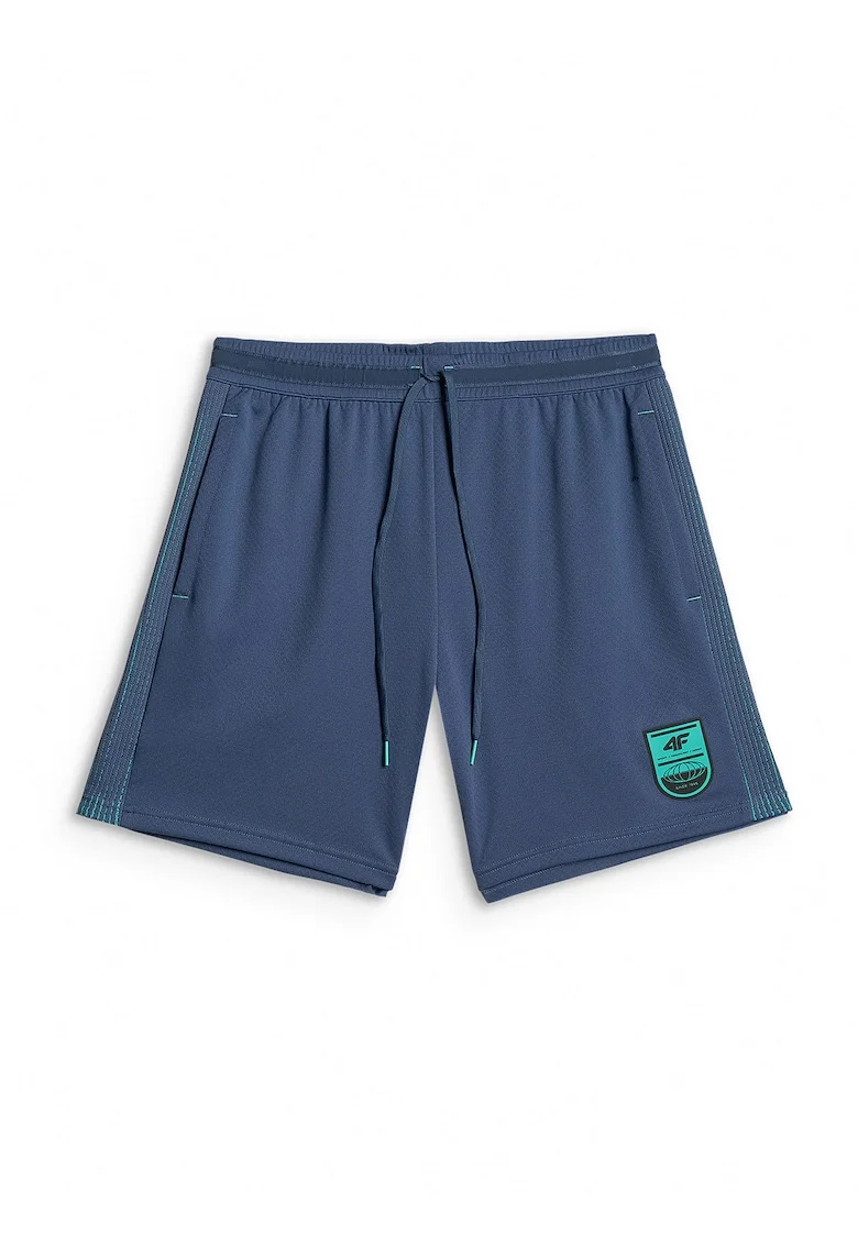 Pantaloni sport dama,  sorturi fotbal, uscare rapida, bleumarin, material usor