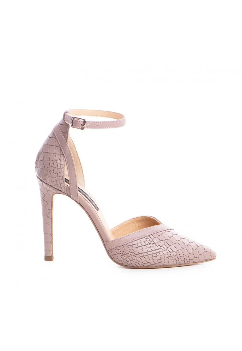 Pantofi stiletto piele naturala Lila Renee