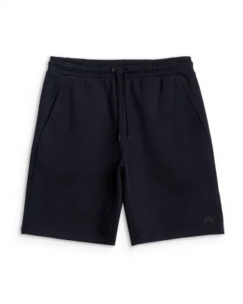 Pantaloni scurti barbati  croiala regular, talie ajustabila, 2 buzunare, fara captuseala, negru