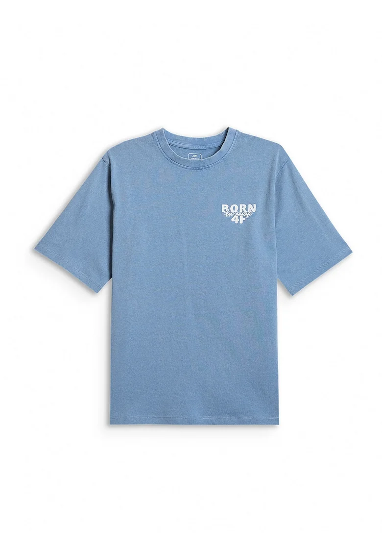 Tricou sport  baieti, croiala lejera, bumbac, albastru