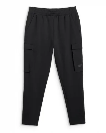 Pantaloni sport barbati,  cargo, slim, negru, material confortabil