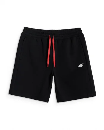 Pantaloni sport barbati  negru, croiala confortabila, talie reglabila, 2 buzunare cu fermoar