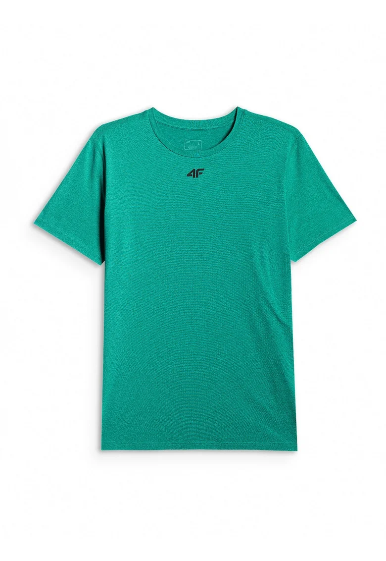 Tricou sport barbati  regular, uscare rapida, verde, material cu tehnologie 4FDry
