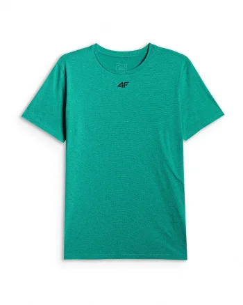 Tricou sport barbati  regular, uscare rapida, verde, material cu tehnologie 4FDry