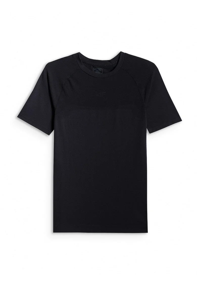 Tricou sport barbati  mulat, negru, tehnologie 4FDry, fara cusaturi