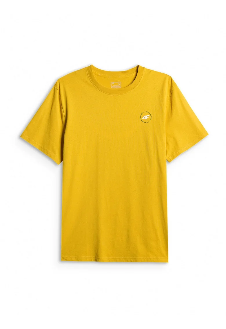 Tricou sport  bumbac, lejer, galben