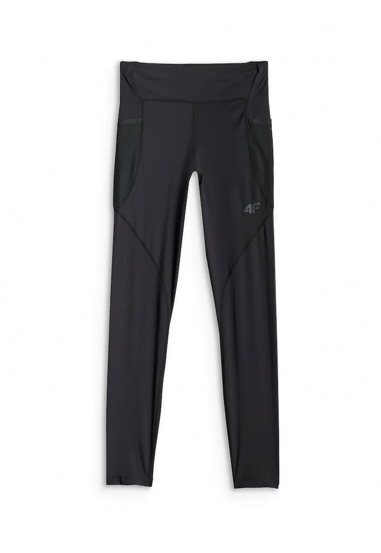 Pantaloni sport dama,  colanti de trekking, uscare rapida, negru, material elastic