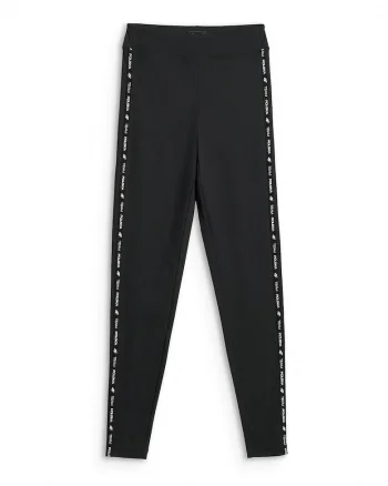 Colanti sport dama  tricot neted, croiala regulara, talie medie, negru,
