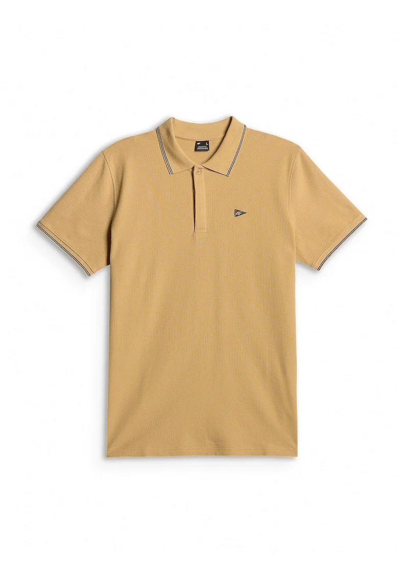 Tricou sport barbati,  regular, bej, bumbac