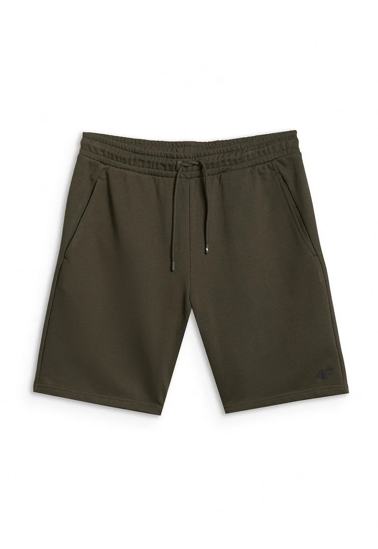 Pantaloni sport barbati  scurti, talie ajustabila, 2 buzunare, maro, material usor