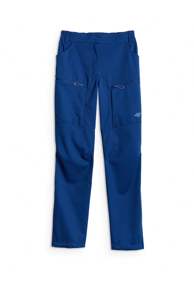 Pantaloni trekking softshell  membrana 8000, impermeabili, albastru, dama