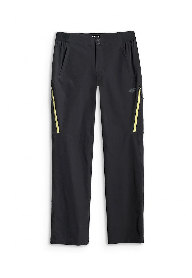 Pantaloni trekking  uscare rapida, negru, femei