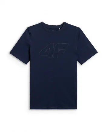 Tricou sport  pentru baieti, regular, bumbac, Bleumarin