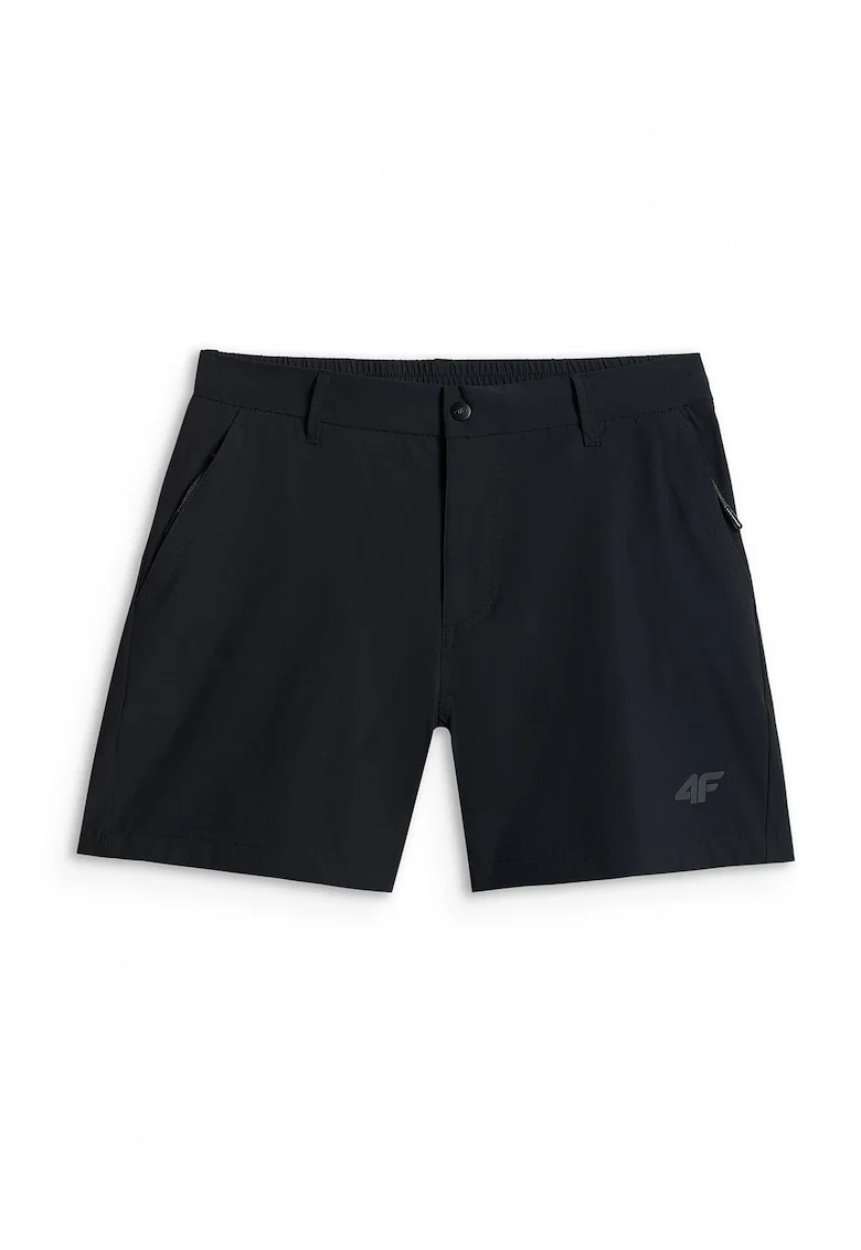 Pantaloni scurti trekking dama,  uscare rapida, elasticitate, negru