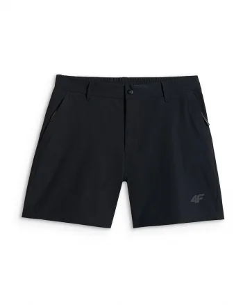 Pantaloni scurti trekking dama,  uscare rapida, elasticitate, negru