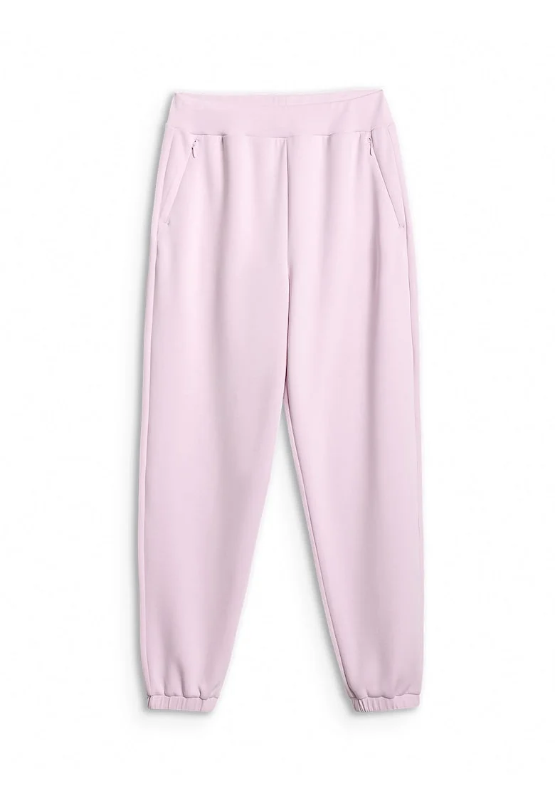 Pantaloni sport dama  joggeri, violet, material moale cu modal, croiala regular