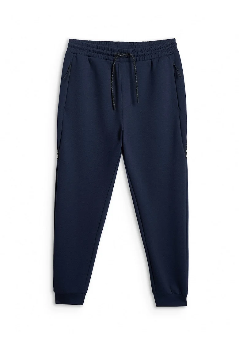 Pantaloni sport barbati,  jogger bleumarin, bumbac