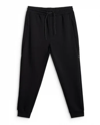 Pantaloni sport barbati,  jogger, negru, bumbac,