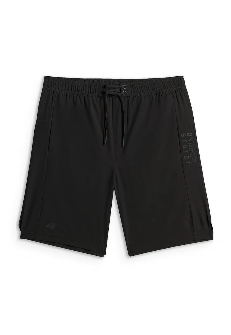 Pantaloni sport barbati,  sort de plaja, negru, material uscat rapid