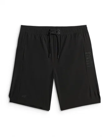 Pantaloni sport barbati,  sort de plaja, negru, material uscat rapid