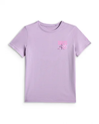 Tricou sport  violet, bumbac, pentru fete