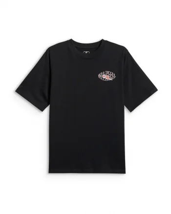 Tricou sport  baieti, imprimeu, croiala lejera, negru, bumbac