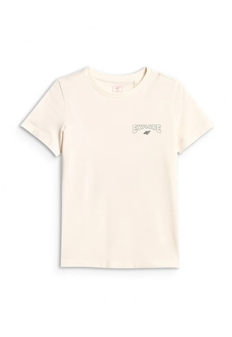 Tricou sport  fete, alb, bumbac, croiala confortabila